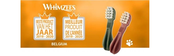 WHIMZEES Cepillo de dientes «Mejor producto del año Bélgica 2019-2020»